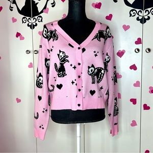 Black Milk Sleleton Cat Sweater